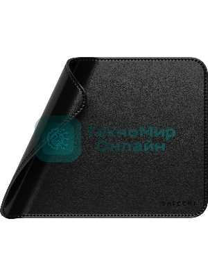 Коврик для мыши из веганской кожи Satechi Vegan-Leather Premium Desk Mat, черный