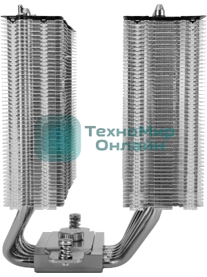 Кулер для процессора Thermalright Royal Knight 120 SE (4-pin PWM, 155мм, Ni/Cu, 6x6мм, 2x120мм, 66.17CFM/59CFM, 25.6dBA/26.1dBA, 1500RPM/1800RPM, S: 1200, 1700, 1851, 115X, AM4, AM5, silver, black)