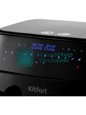 Аэрогриль Kitfort КТ-2250 черный, 1750 Вт, 9 л, сенсор, 12 программ