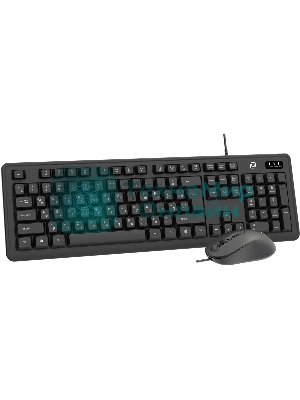 Комплект клавиатура+мышь Oklick S605 проводной, USB, 2400 DPI, чёрный