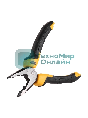 Комбинированные плоскогубцы Deli DL2007Z 180мм, мталь CrV, прорезиненная двухкомпонентная ручка