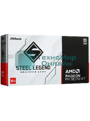 Видеокарта ASRock Radeon RX 9070 XT Steel Legend 16GB RX 9070XT, HDMI, DP*3, 16G, D6