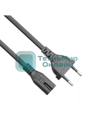 Кабель для аудио-видео техники IEC-320-C7--розетка 220V, 2-pin, 1,8м, медь, VCOM