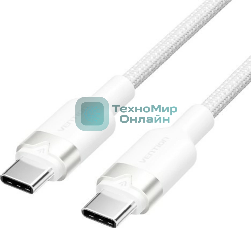 Кабель Vention USB 2.0 CM/CM - 1м. белый 3А PD60W
