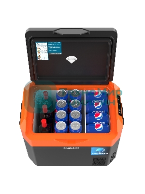 Холодильник автомобильный Бирюса НС-30P7 оранжево-черный