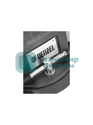 Тиски слесарные Denzel BVH-125, 125 мм, поворотные, стальная направляющая, с наковальней