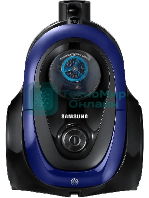 Пылесос Samsung VC18M21B0S2 синий, 380/1800 Вт, уборка сухая, пылесборник контейнер 1.5 л