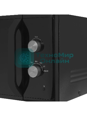 Микроволновая печь Samsung MS23K3614AK черный/серебристый, 23 л, 800 Вт, переключатели - поворотный механизм