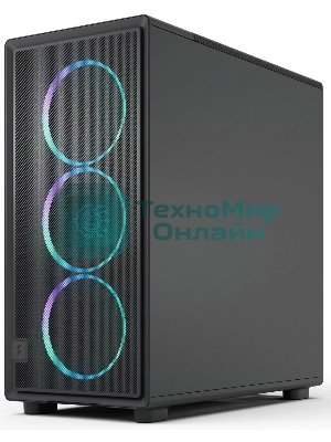 Корпус Fractal Design Epoch XL Black TG RGB Light Tint, Full-Tower, чёрный, 3 x 140 мм