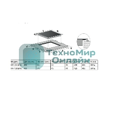 Электрическая варочная поверхность Hotpoint HR 3O4 BAS, независимая, черный