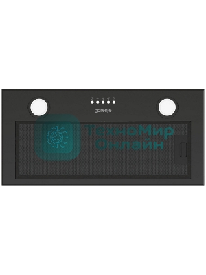 Вытяжка встраиваемая Gorenje BHI626E6B черный, 60 см, 677 куб. м/ч, 61 дБ