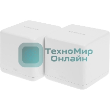 Бесшовный Mesh роутер Mercusys Halo H60X(2-pack) AX1500 10/100/1000BASE-TX белый (упак.:2шт)