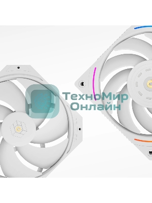 Кулер для процессора Thermalright Royal Pretor 130 Ultra White (4-pin PWM, 158mm, Ni/Cu, 7x6mm, 1x120mm ARGB +1x130mm, 69CFM/81.88CFM, 27dBA/28.3dBA, 2150RPM/1750RPM, S: 1200, 1700, 1851, 115X, 2011, 2066, AM4, AM5, white)