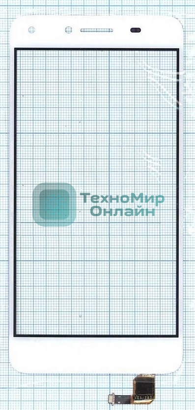 Сенсорное стекло (тачскрин) для Huawei Honor Y5 II 3G, белое