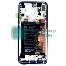 Дисплей для Huawei Honor 9X Pro в сборе с тачскрином, панелью и аккумулятором (SP 02353HAD), синий