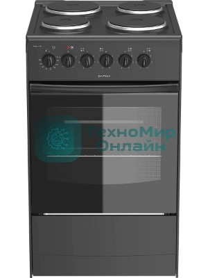 Плита электрическая Darina S EM 341 404 At антрацит/черный, конфорок 4 шт, духовка 50 л, 50 см x 85 см x 56 см