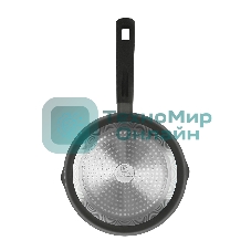 Сковорода-гриль Rondell Trumpf RDA-1341 круглая 20см покрытие: Xylan Plus ручка несъемная (без крышки) черный