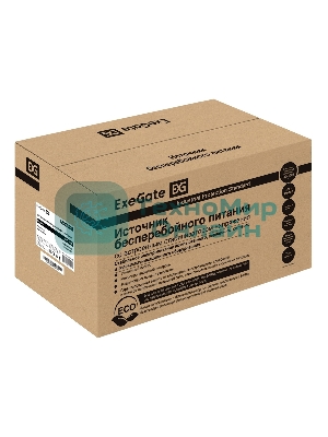 Источник бесперебойного питания ExeGate SpecialPro UNB-1600.LED.AVR.EURO.RJ 1600VA/950W, LED, AVR, 4 евророзетки, RJ45/11, черный