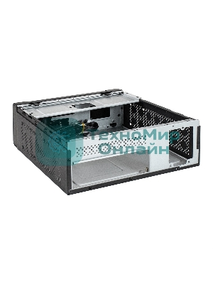Компьютерный корпус Desktop ExeGate EX294018RUS FL-102 (mini-ITX, без БП, 2*USB+1*USB 3.0, аудио, черный)