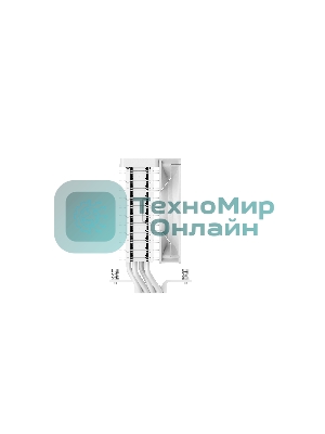 Кулер для процессора Cooler Ocypus Delta A40 WH ARGb белый 120мм алюминий+медь 2000rpm 29db 4-pin 220W 156мм