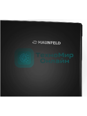 Холодильник Maunfeld MFF177NFBE черный, двухкамерный 263/170л морозилка сбоку, No Frost, Side by Side