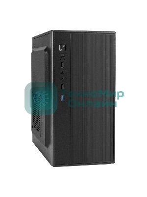 Компьютерный корпус Minitower ExeGate BAA-408U-AAA450 (mATX, БП AAA450 с вент. 8см, 2хUSB/1хUSB 3.0, HD Audio, черный)