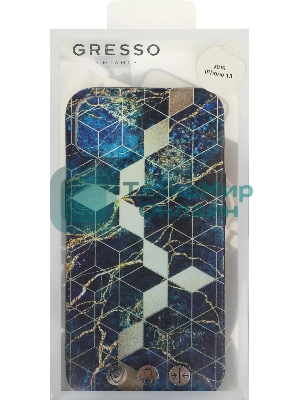 Чехол (клип-кейс) Gresso Meridian, для iPhone 13, синий gr17aaae8887