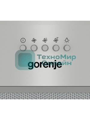 Вытяжка встраиваемая Gorenje BHI526E6X нержавеющая сталь, 52 см, 677 куб. м/ч, 61 дБ