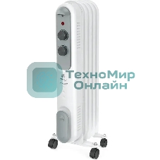 Обогреватель масляный Royal Clima ROR-P5-1000M (5 секций) белый, 1000 Вт, 10 м2, термостат