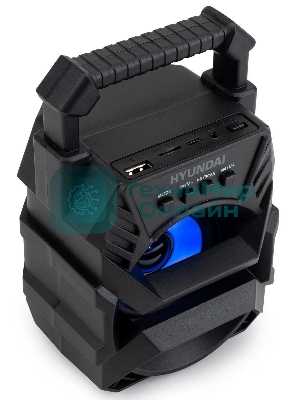 Колонка портативная Hyundai H-PS1000 черный 9 Вт 1.0 BT/USB 10м 500mAh