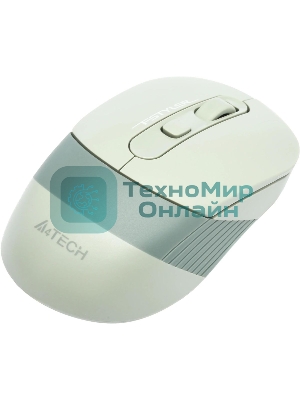 Мышь беспроводная A4Tech Fstyler FB10C зеленый, 2000 dpi, радиоканал, Bluetooth, USB, кнопки - 4