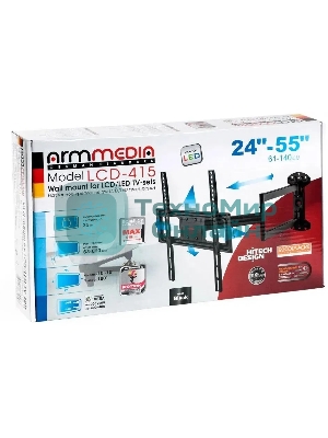 Кронштейн для телевизора Arm Media LCD-415 черный, 24