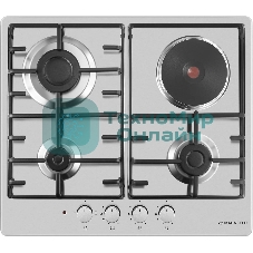 Комбинированная варочная панель (электрическая+газовая) Maunfeld EEHS.64.3CS/KG