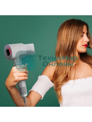 Фен Kitfort КТ-3292 серебристый, 1600 Вт, компактный, ионизация