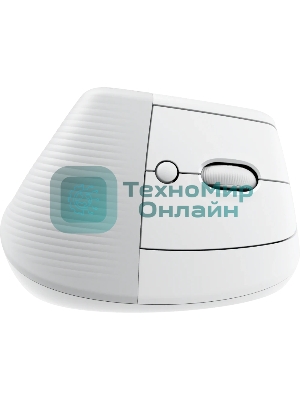 Мышь беспроводная Logitech Lift Vertical Ergonomic белый/PALE GREY (4000dpi 6but) (910-006480)