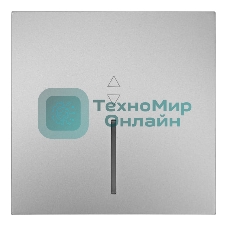 Выключатель проходной 1-кл. с индик. СП ZIMA IP20 10А безвинт. зажим серый матовый LEZARD 704-7488-114QC