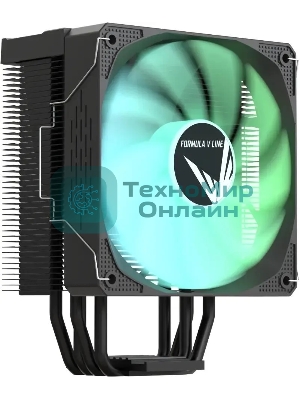 Устройство охлаждения(кулер) Formula Ice Burg ARGb Soc-AM5/AM4/1200/1700/1851 черный 4-pin 17-34dB Al+Cu 170W 552gr Ret (ICE BURG ARPW 4P BK)