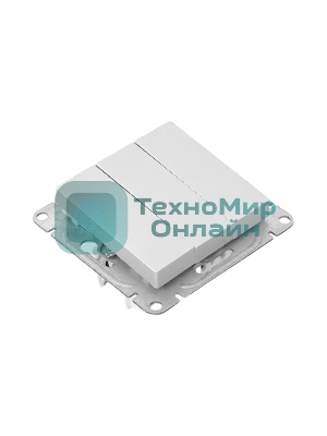 Механизм выключателя EKF UP1-SWA-31 Эпика трехклавишный, алюминий