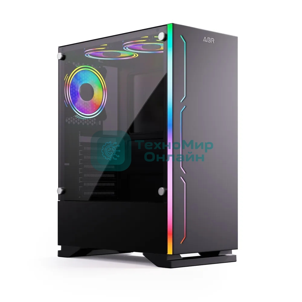 Компьютерный корпус ABR Robin I (1хUSB 3.0, 2хUSB 2.0, HD Audio, 3xRGb Fan, ATX, Micro-ATX)