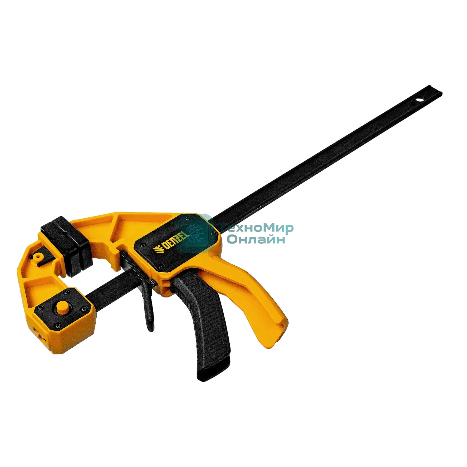 Струбцина Denzel F-образная, быстрозажимная, 300 х 80 мм, усиленный нейлоновый корпус