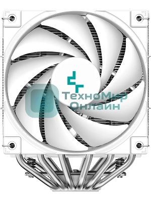 Кулер для процессора DEEPCOOL AK620 DIGITAL SE WH LGA20XX/1700/1200/115X/AM5/AM4 (9шт/кор, TDP 260W, PWM, DUAL Fan 120мм, 6 тепл. трубок, ARGb, белый) RET (R-AK620-WHADMN-GJD)