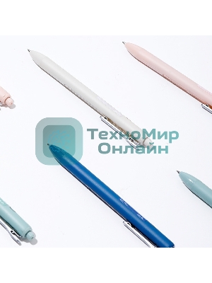 Ручка гелевая автоматическая Deli Linfini EG86-BK ассорти/ассорти, черные чернила, блистер с европодвесом, линия 0.5мм