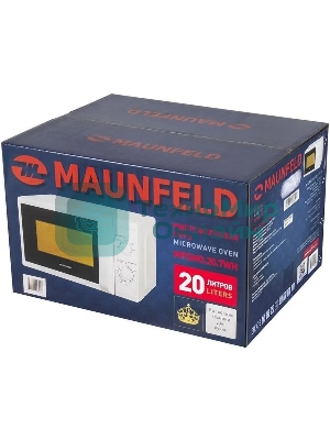 Микроволновая печь Maunfeld MFSMO.20.7WH белый, 20 л, 700 Вт, переключатели - поворотный механизм