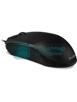 Мышь проводная SVEN RX-100 черный, 4000 dpi, USB, кнопки - 6