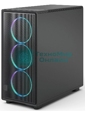 Корпус Fractal Design Epoch XL Black TG RGB Light Tint, Full-Tower, чёрный, 3 x 140 мм