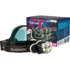 Фонарь налобный аккумуляторный КОСМОС KOC852Lit черный