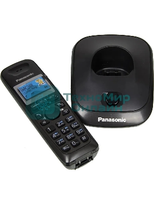 Телефон беспроводной (DECT) Panasonic KX-TG2511RUT (титан) АОН, Caller ID,спикерфон на трубке,переход в Эко режим одним нажатием