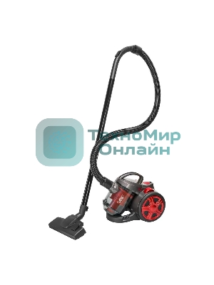 Пылесос Blackton Bt VC1802B серый/красный, 350 Вт, сухая уборка, пылесборник контейнер 2 л