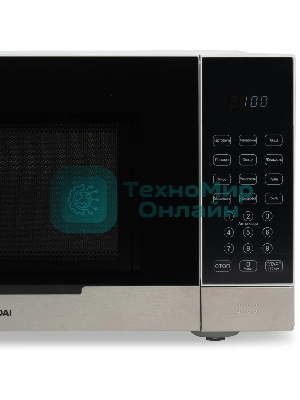 Микроволновая печь Hyundai HYM-D2075 белый/черный, 23 л, 800 Вт, переключатели - сенсор