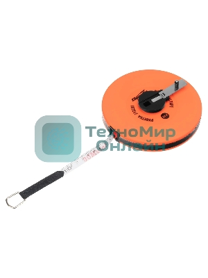 Рулетка геодезическая Sparta 30 м х 12,5 мм, лента ПВХ, закрытый круглый корпус